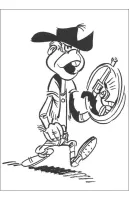 Lucky Luke kleurplaat 23